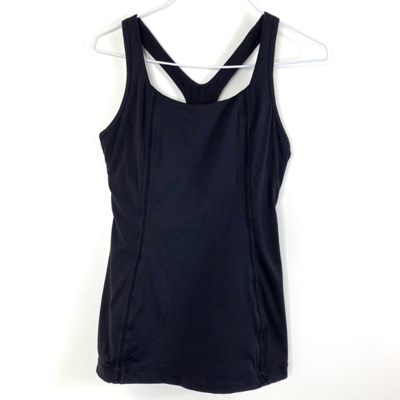 LULULEMON Get Fit Tank Cross Strap Back Top in  Black - Picture 2 of 9